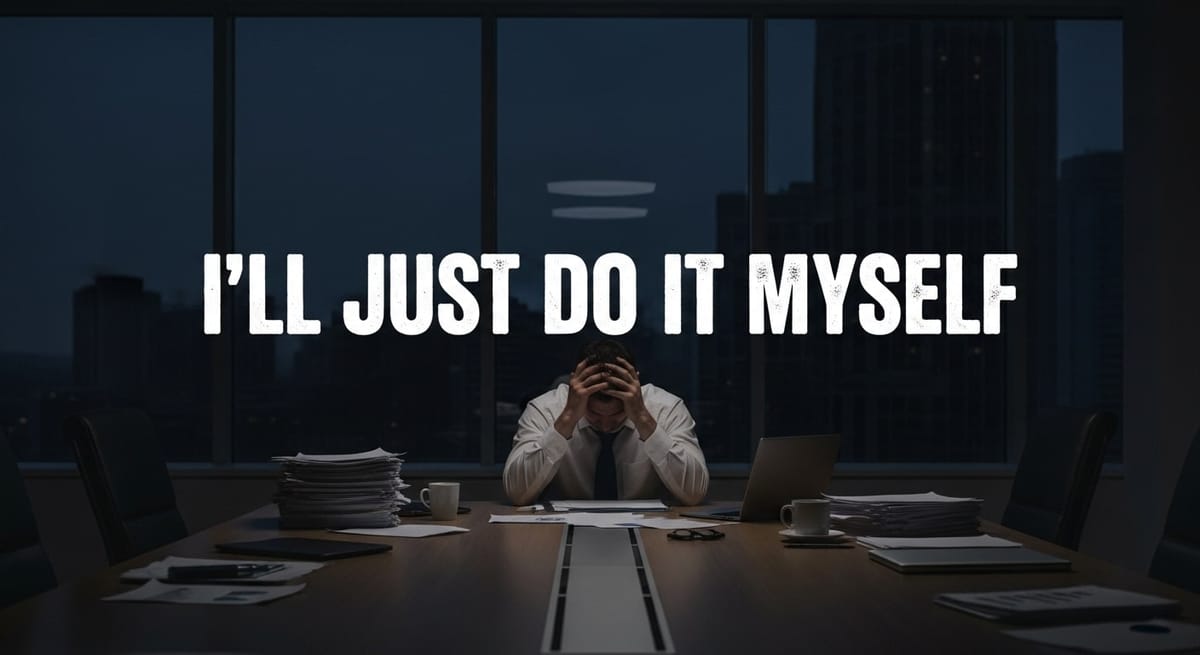"I'll Just Do It Myself": The Real Reason You Can't Delegate