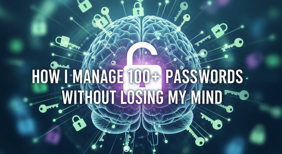 How I Manage 100+ Passwords Without Losing My Mind